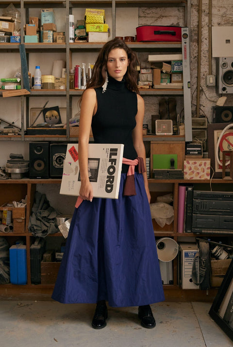 Frida Dress - Black/Navy