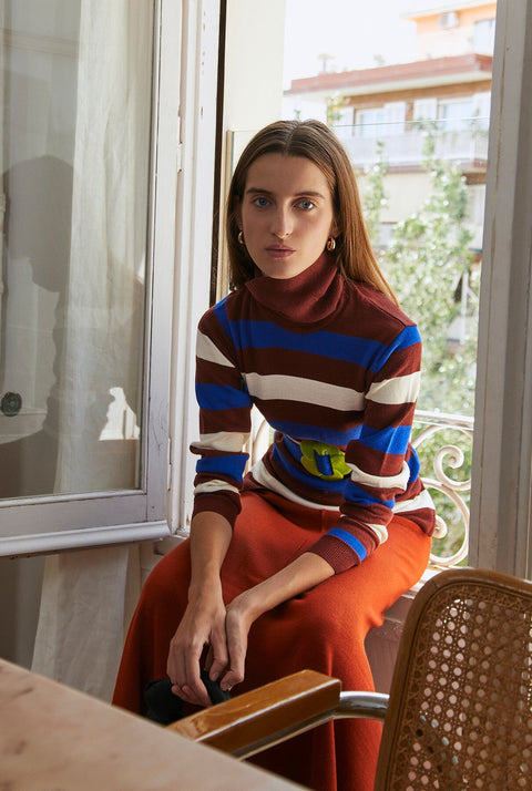 Gala Roll Neck Burgundy