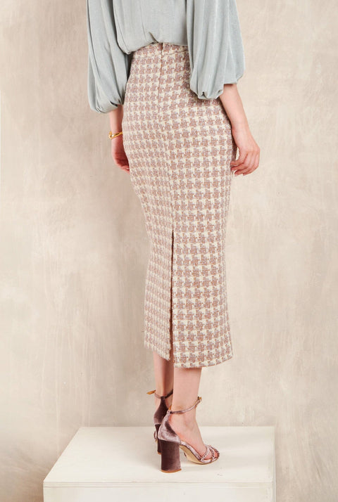 Garbo Midi Tweed Crudo
