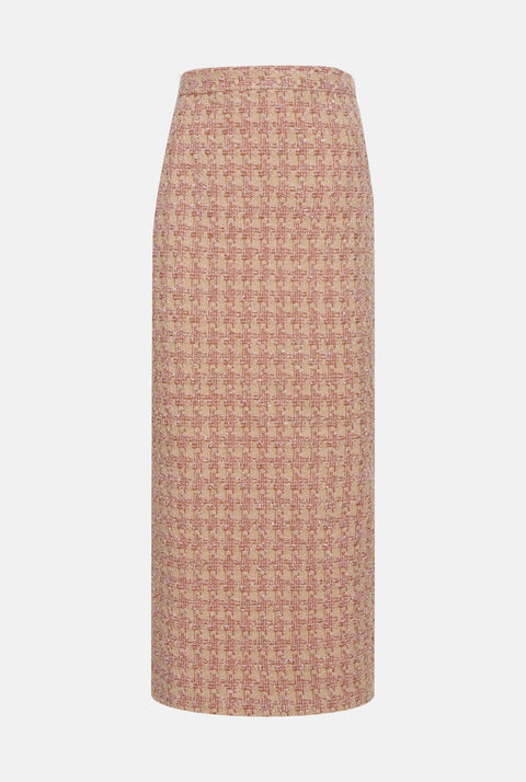 Garbo Midi Tweed Rosa
