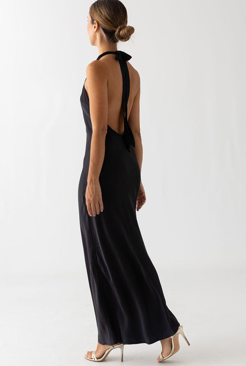 HALTER BLACK DRESS