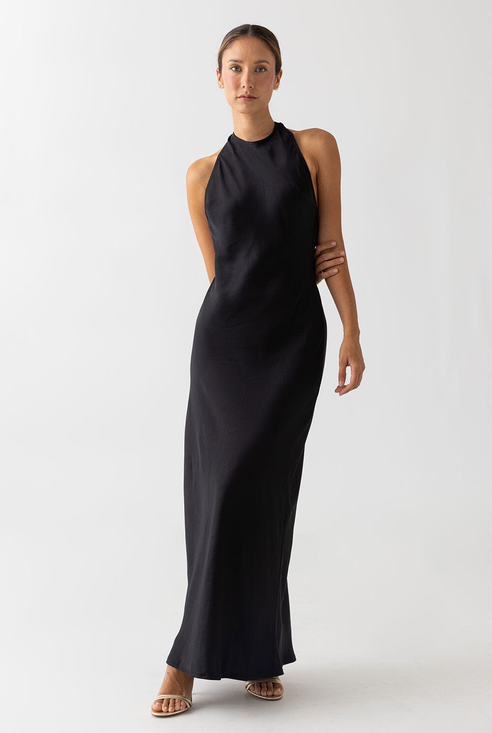 HALTER BLACK DRESS