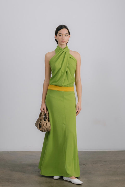 Isa Top Lime Green
