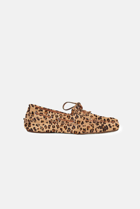Ivy loafers in Leopard print Calf Hair