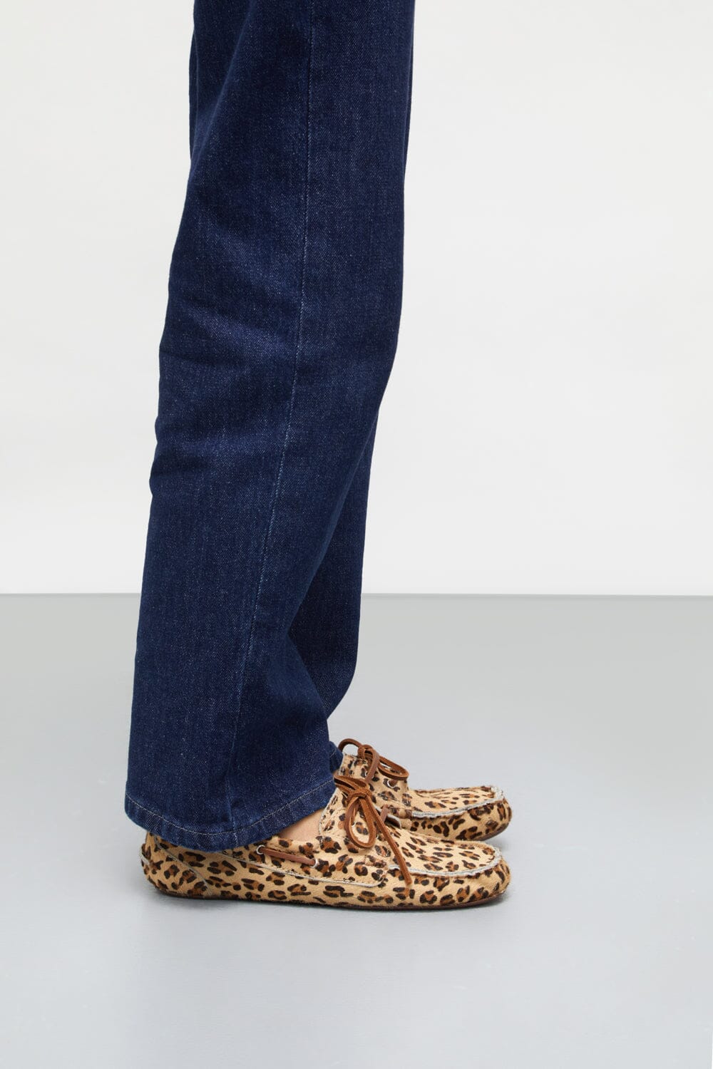 Ivy loafers in Leopard print Calf Hair