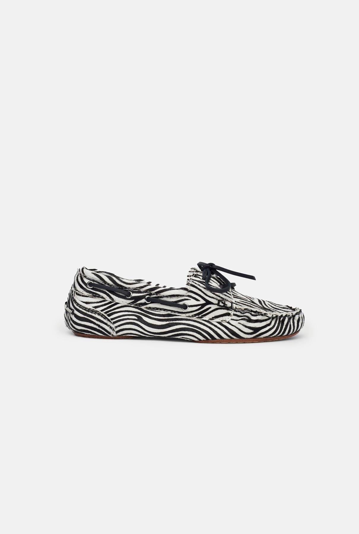 Ivy loafers in Zebra print Calf Hair