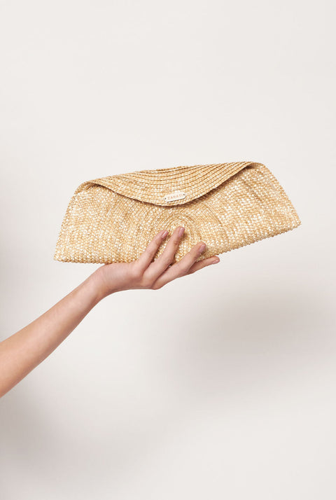 Bolso de mano Baguette natural Mediana