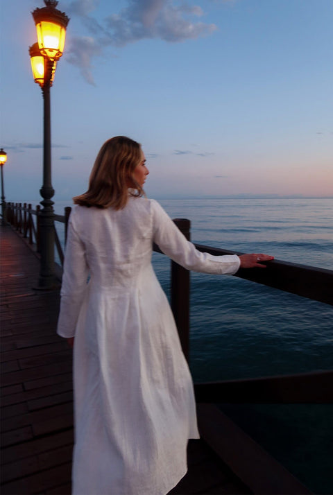 LONG LINEN VEST