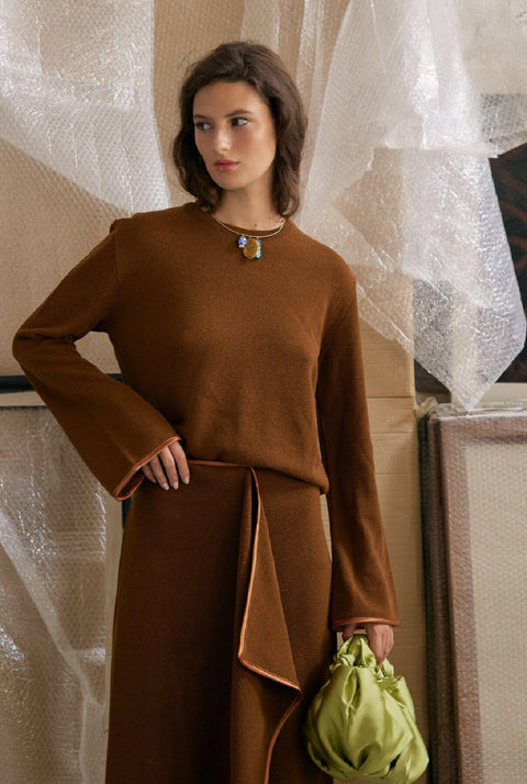 Lupe top - Brown
