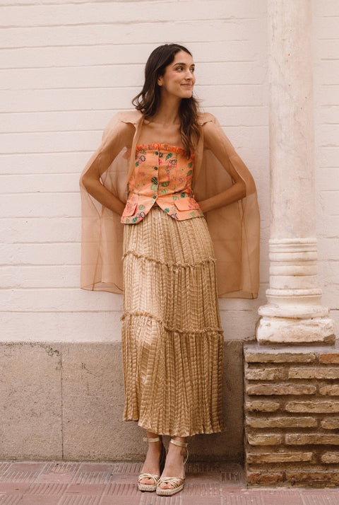 Maira Silk Skirt