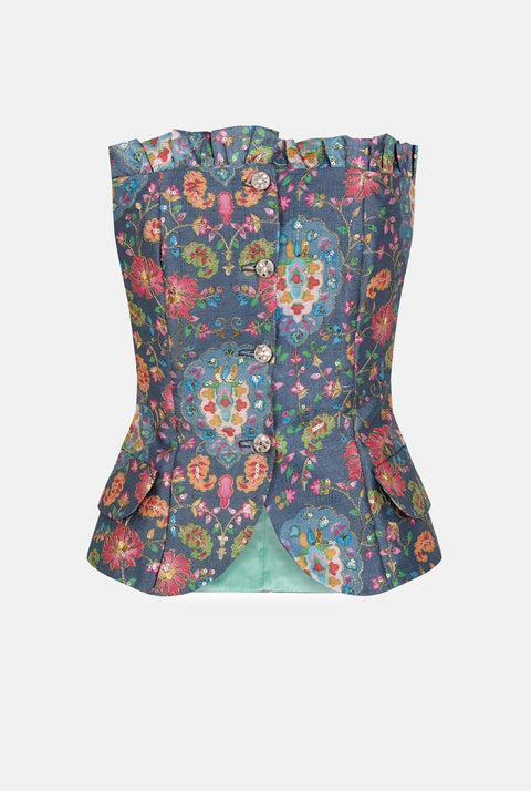 Mara Silk Corsety Top