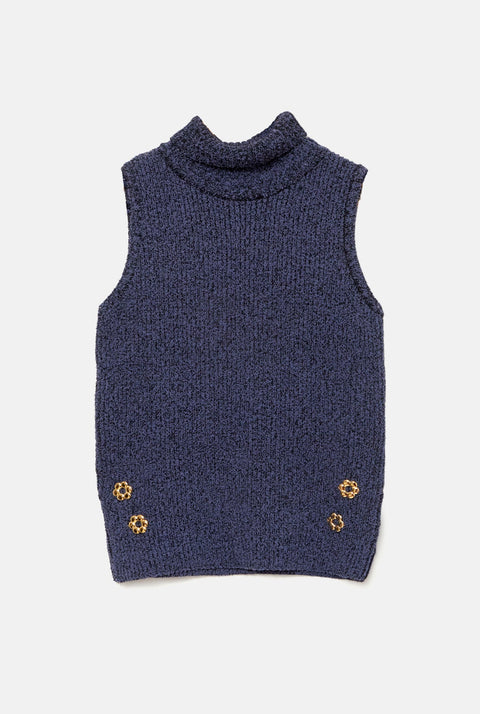 Maria Roll Neck - Baya blue