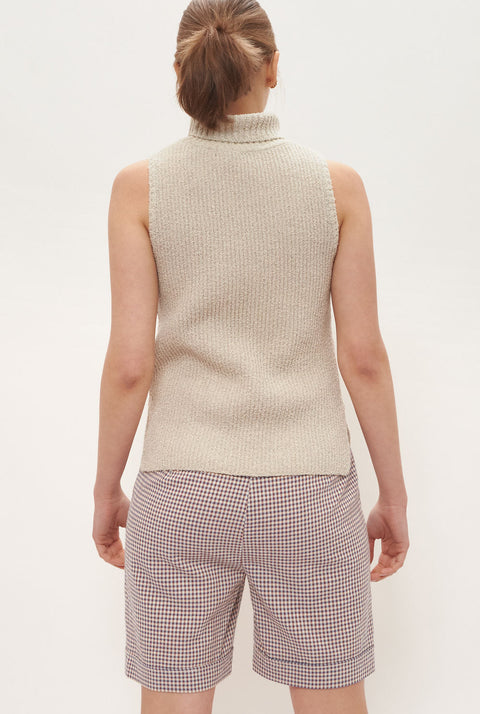 Maria Roll Neck top - Ivory