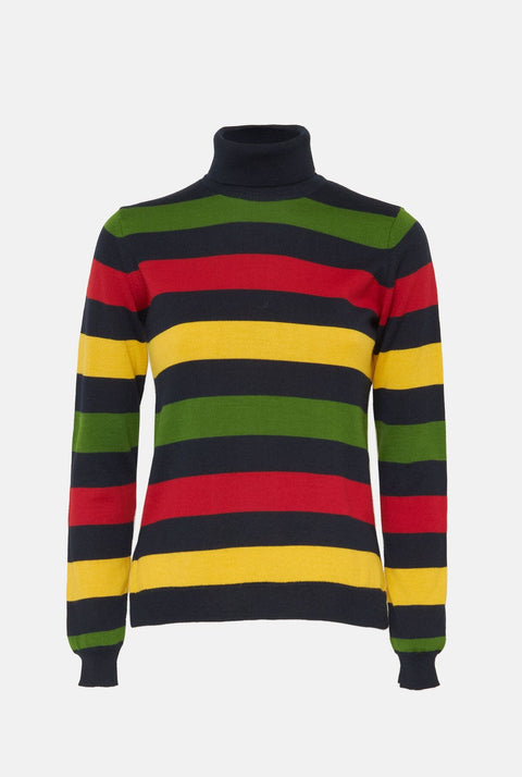 Mariona Roll  Neck - Navy