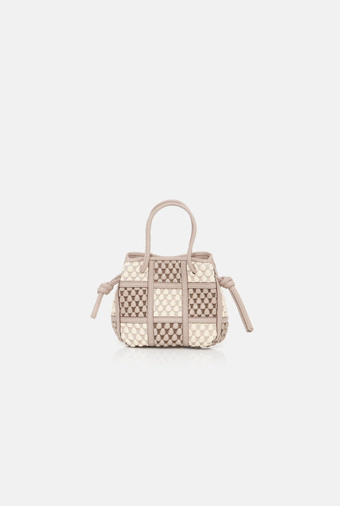 Mausi ash grey & cream beige
