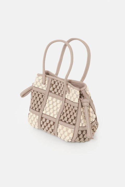 Mausi ash grey & cream beige