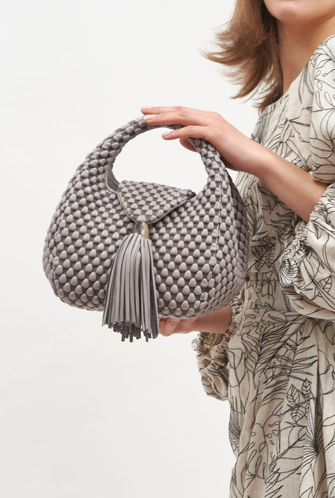 Menemsha small ash grey & cream beige