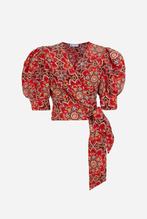 Michela Red Top