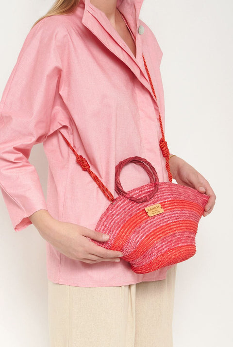 Mini hatbag red and pink