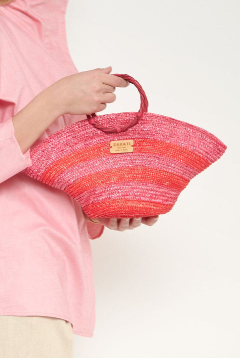 Mini hatbag red and pink