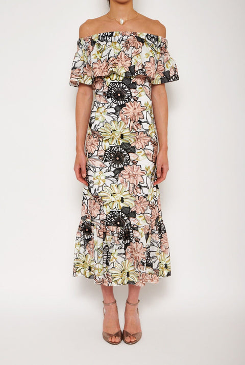 Miranda dress algodon bordados