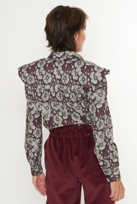 Miru Flowers Burgundy