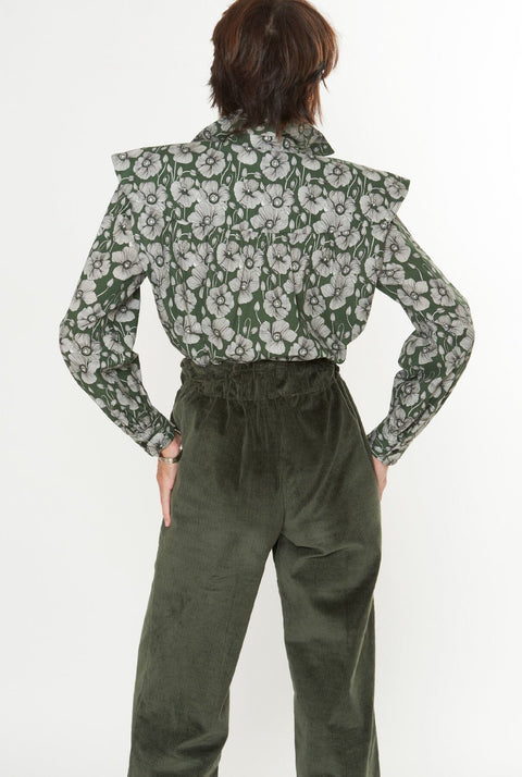 Miru Flowers Green