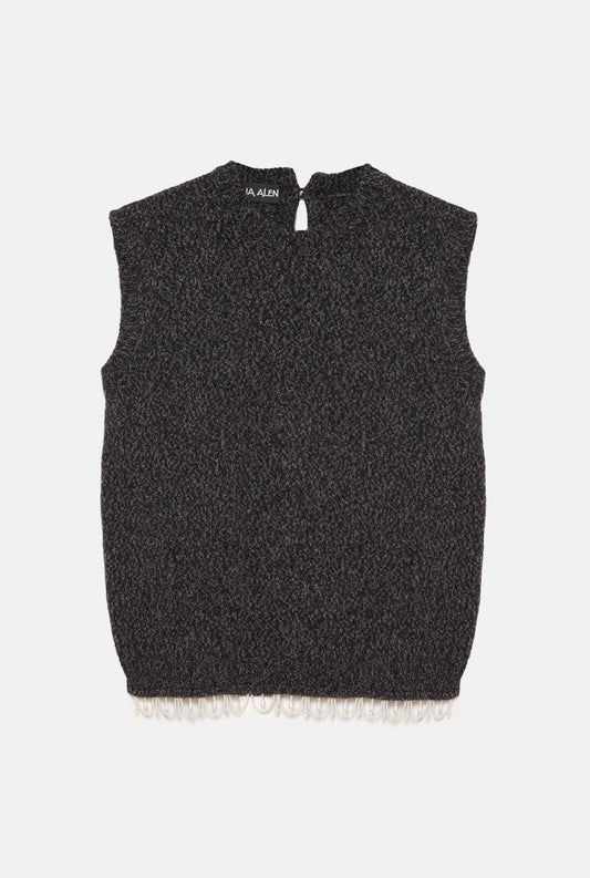 Mumu pearl black vest