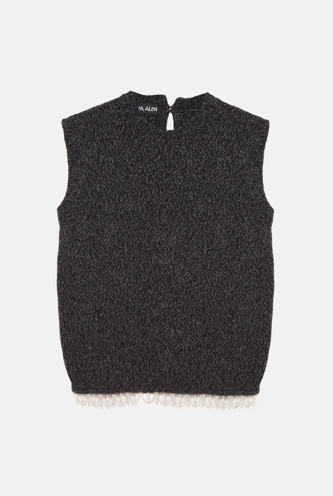 Mumu pearl black vest
