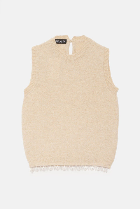Mumu pearl white vest