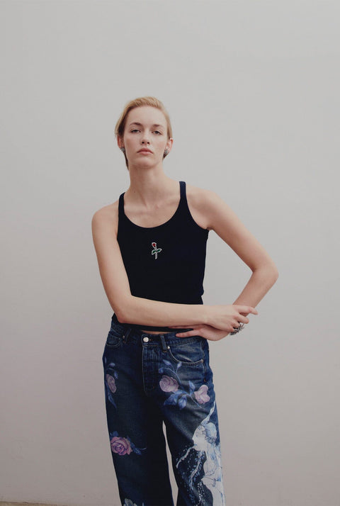 Navy Blue Tank Top