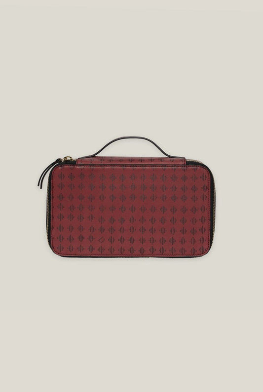 Neceser Linóleo Rojo - Negro