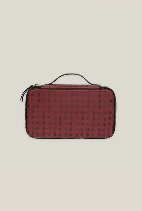 Neceser Linóleo Rojo - Negro