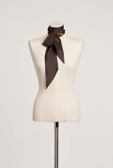 Nolita Check scarf negro