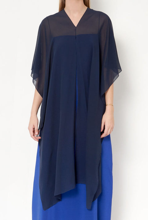 Olga Blue Navy Cape Mottainai