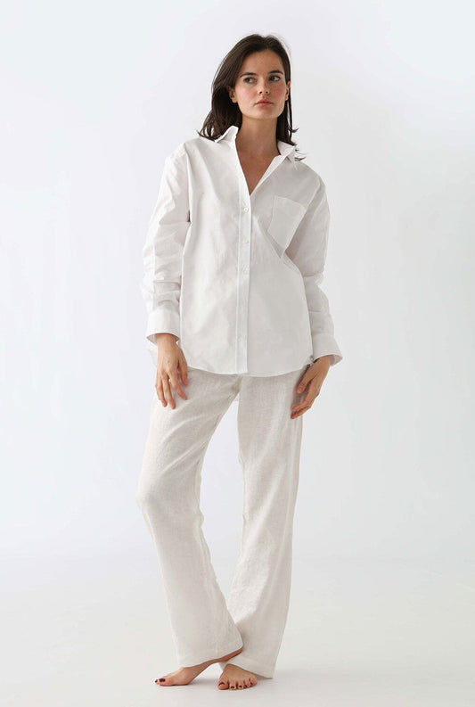 OXFORD SHIRT: WHITE