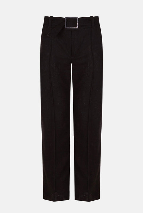 Pantalón de lino negro