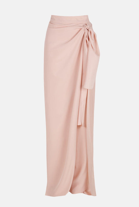Pantalón envolvente rosa palo