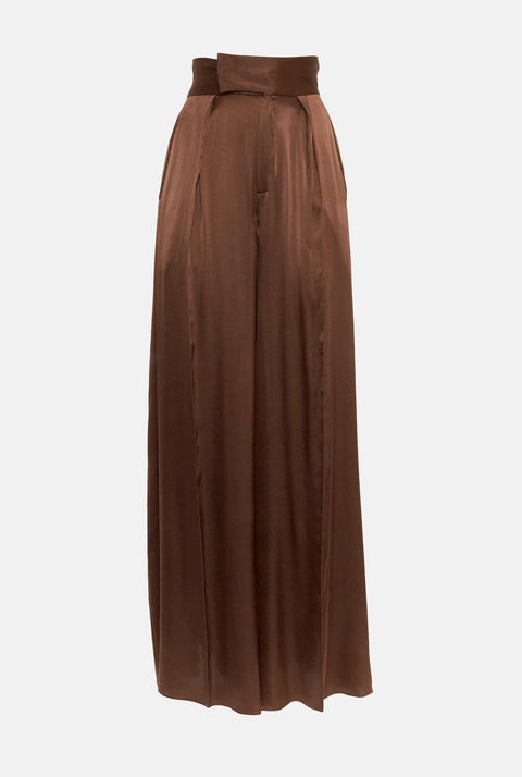 Pantalon palazzo de seda