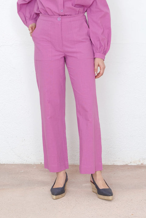 Pantalón Rocío buganvilla