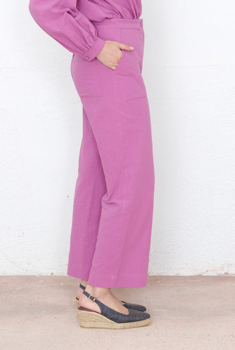 Pantalón Rocío buganvilla