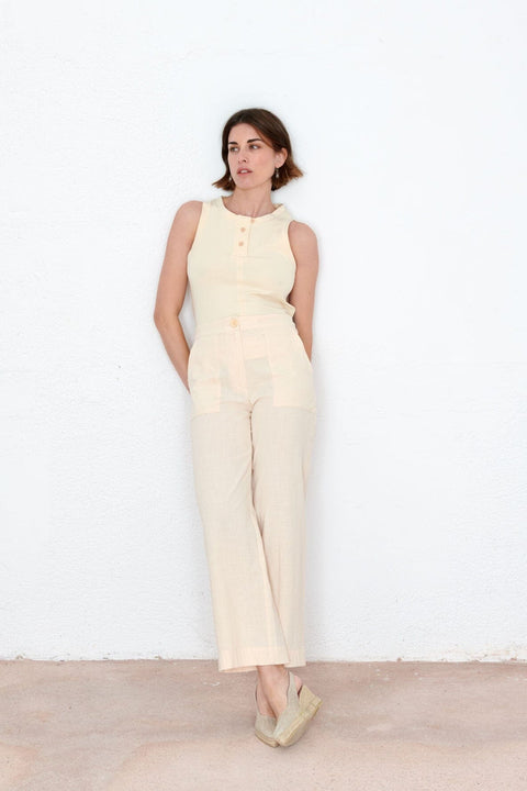 Pantalón Rocío crudo
