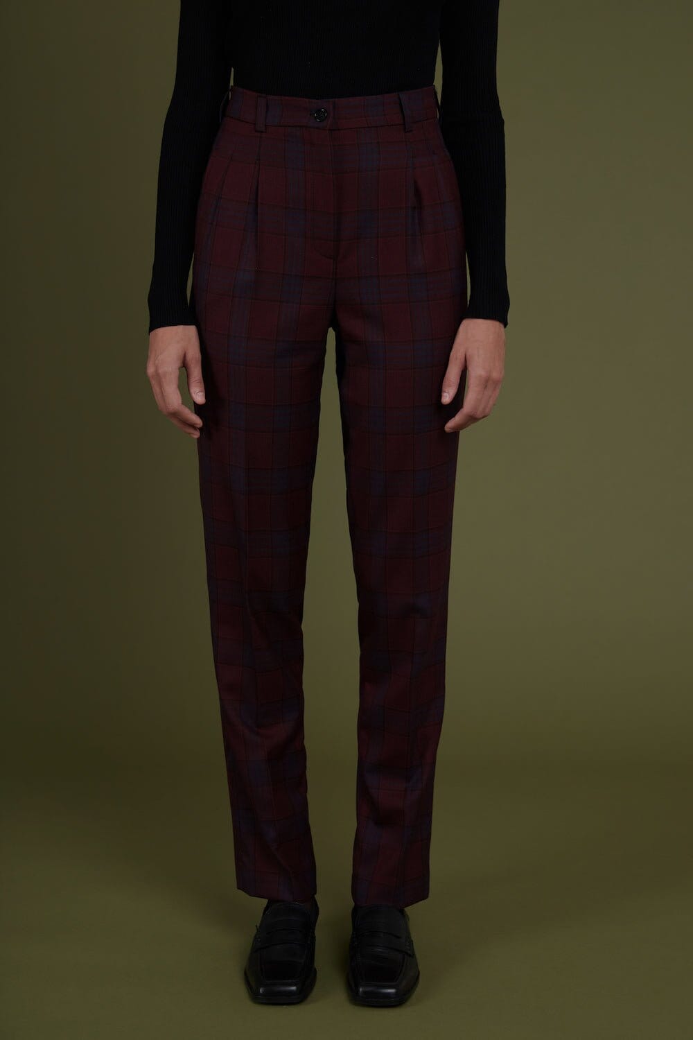 Pantalón tartán rojo