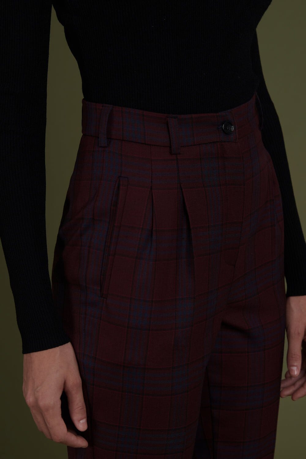 Pantalón tartán rojo