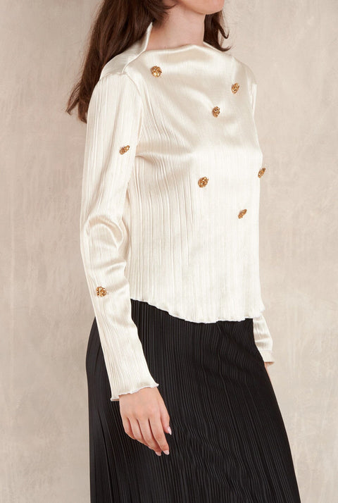 Previo Pleated top