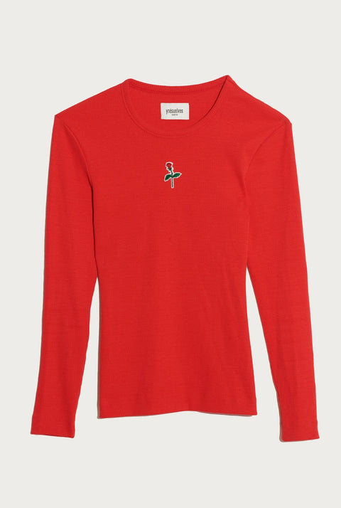 Red Long Tee