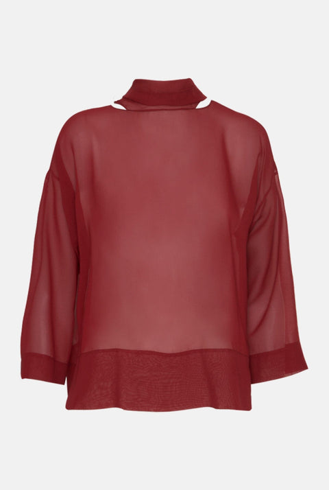 Sasha Blouse Burgundy