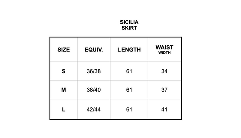 Sicilia Long skirt Red