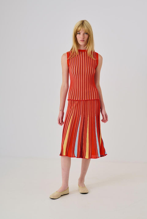 Sicilia Long skirt Red