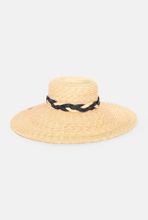 Sombrero Cuchi braid bicolor negro-natural